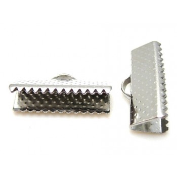 Klemme lukkeled sølv 10 mm - 2 stk