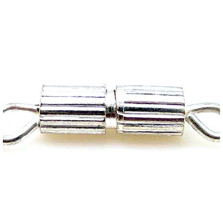 Sølv plate skruelås 15 mm