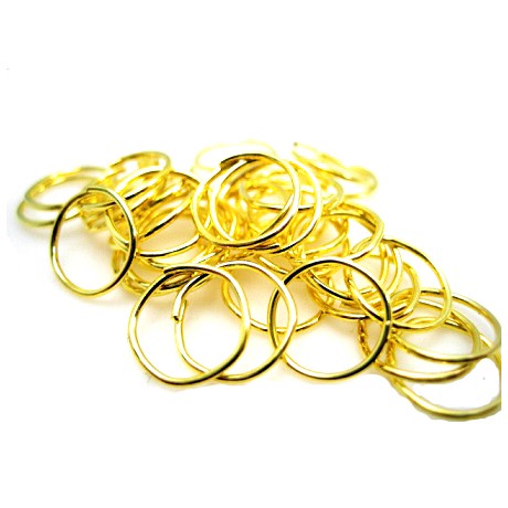 O-ring guld  pl. 7,5 / 6,5  mm indv mål -        20 stk