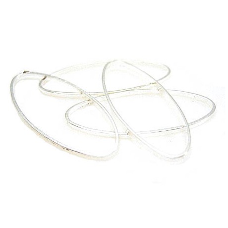 Oval forbindelses ring 25 mm - 10 stk