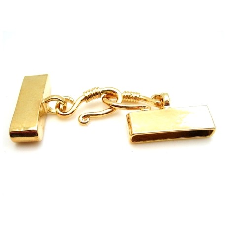 Flad lukkeled  gylden indv 23 x 3 mm