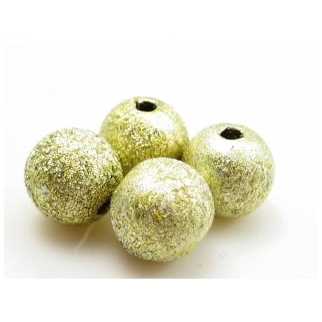 Silkebørstet lys vårgrøn 8 mm - 4 stk