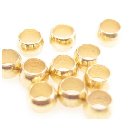 Wire klemme guld 2,5  mm - 100 stk