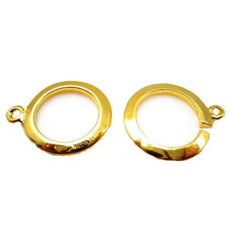 Bidsel guld lås 18 mm
