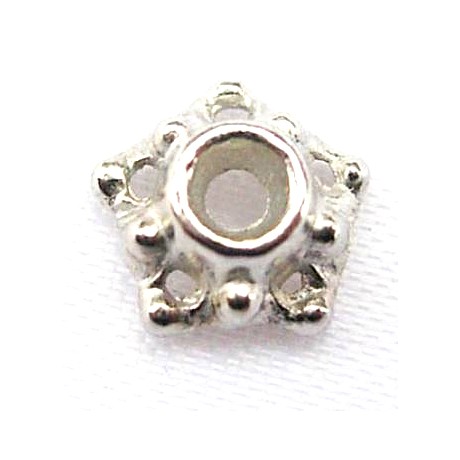 Endekap med hulmønster 7 / 2 mm - 6 stk