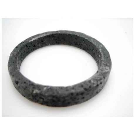 Lava ring sort 45 mm      KÆMPE