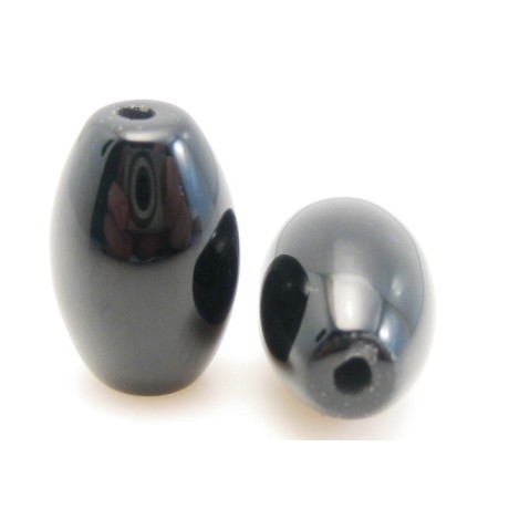 Agat sort blank 12 mm - 4 stk