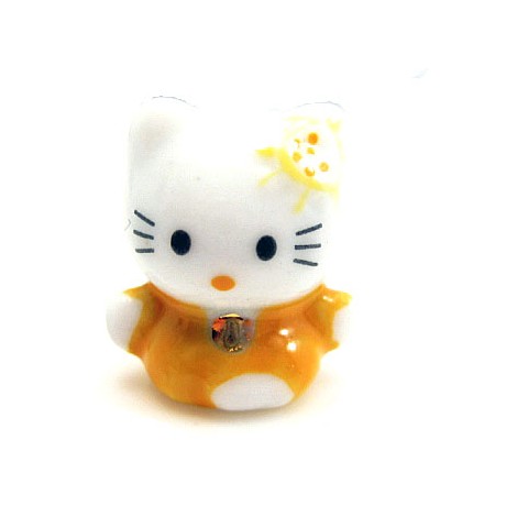 Porcelæns Hello Kitty 18mm Gul