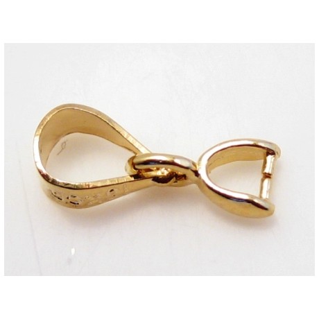 Vedhæng til perle - stål med guld belægning 12 mm