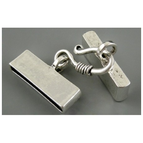 Flad lukkeled i tibet sølv