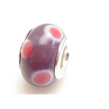 Glas led med bomber i sterling sølv