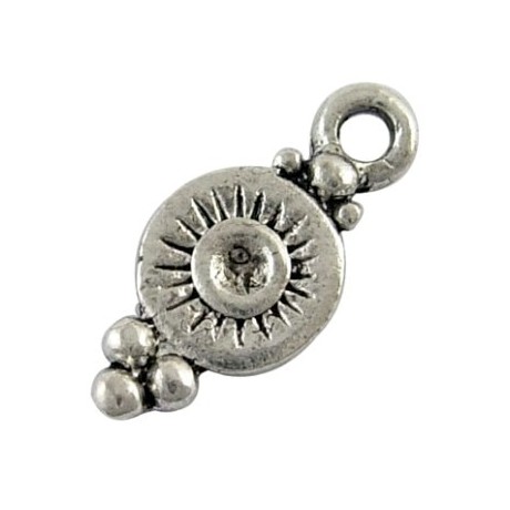 Vedhæng i tibet sølv 16 mm