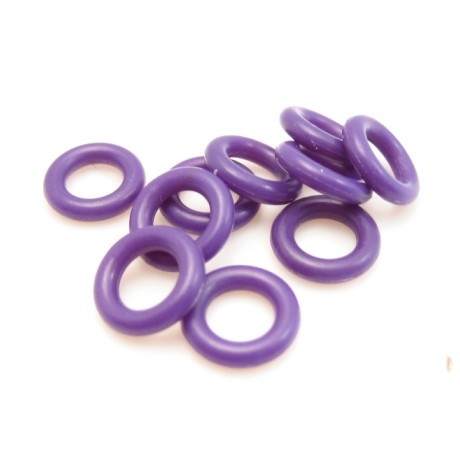 Gummi o-ringe 9 / 5 mm Lilla - 10 stk