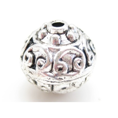 Eksklusiv håndlavet metal perle 14 / 1,2