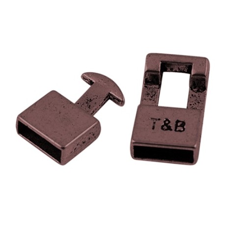 Kraftigt kobber enderør / lås  22 mm / 11 x 3