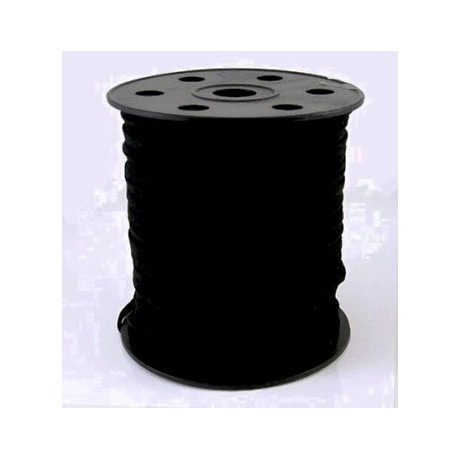 Ruskind im. 5,5 x 1,5 mm sort - 1 m