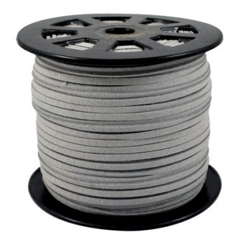 Ruskind im. 3 x 1,5 mm grå - 1 m