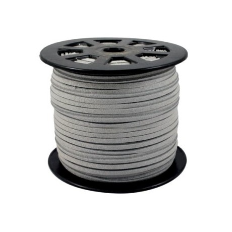 Ruskind im. 5,5 x 1,5 mm grå - 1 m