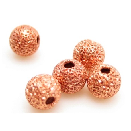 Kobber stardust 4mm - 5 stk