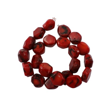 Koral stene 15 - 20 mm med 1 mm hul -  5 stk