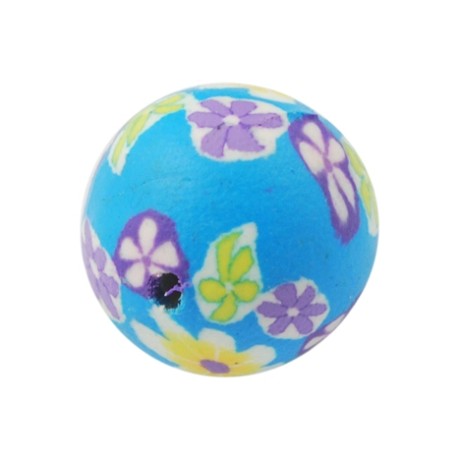 Ler / Fimo perler i smukke farver 12 / 2  mm -6 stk