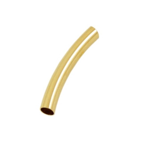 Guld belagte rør 33 x 5 mm / 4 mm - 5 stk