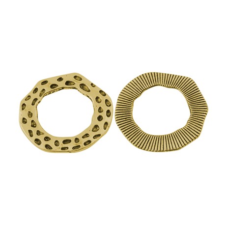 Ring med mønster 33 mm - 2 stk