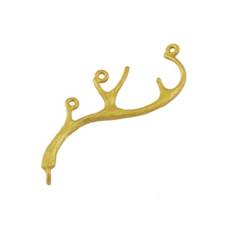 Vedhæng guldbelagt 30 mm -2 stk