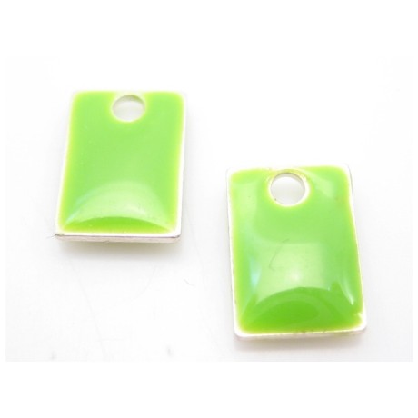 Emalje vedhæng 8 x 5 - 2 stk