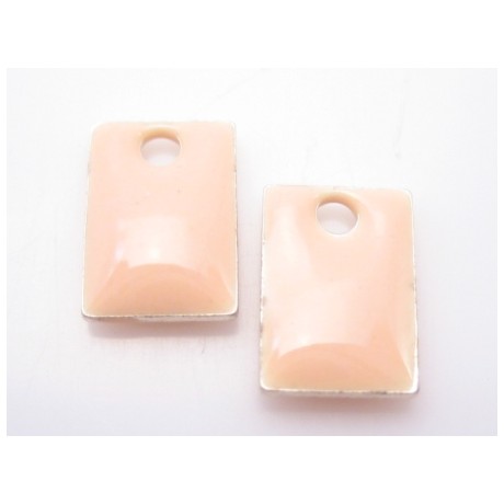 Emalje vedhæng 8 x 5 - 2 stk