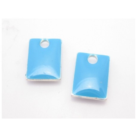 Emalje vedhæng 8 x 5 - 2 stk