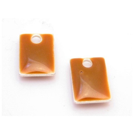 Emalje vedhæng 8 x 5 - 2 stk