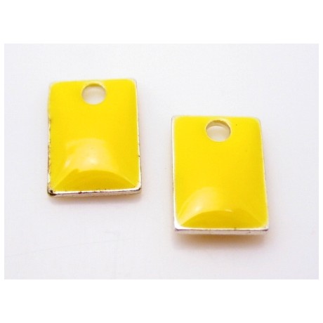 Emalje vedhæng 8 x 5 - 2 stk