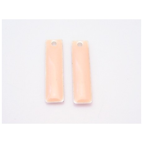 Emalje vedhæng lang Hud 20 x 6 - 2 stk