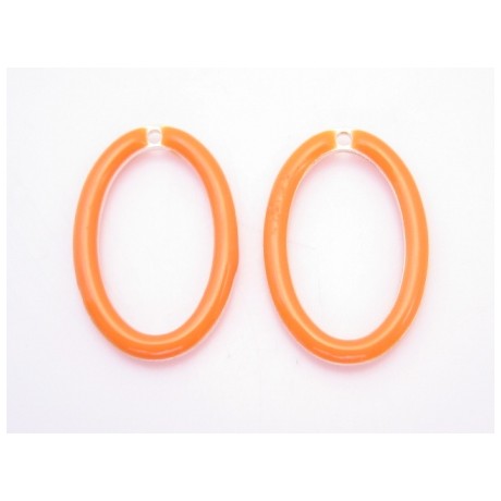 Emalje vedhæng 18 x 12 mm - 2 stk