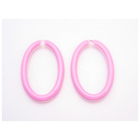 Emalje vedhæng 18 x 12 mm - 2 stk