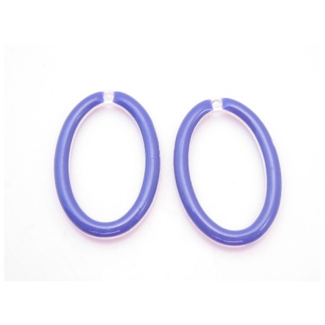 Emalje vedhæng 18 x 12 mm - 2 stk