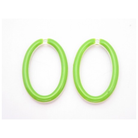 Emalje vedhæng 18 x 12 mm - 2 stk