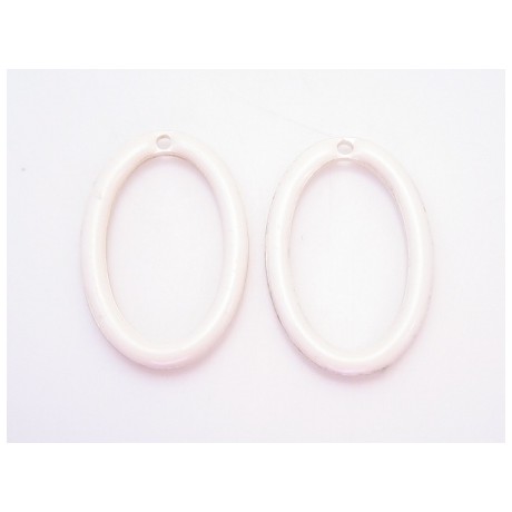 Emalje vedhæng 18 x 12 mm - 2 stk