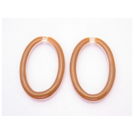 Emalje vedhæng 18 x 12 mm - 2 stk