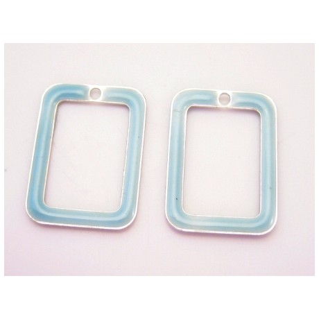 Emalje ramme 20 x 14 mm - 2 stk