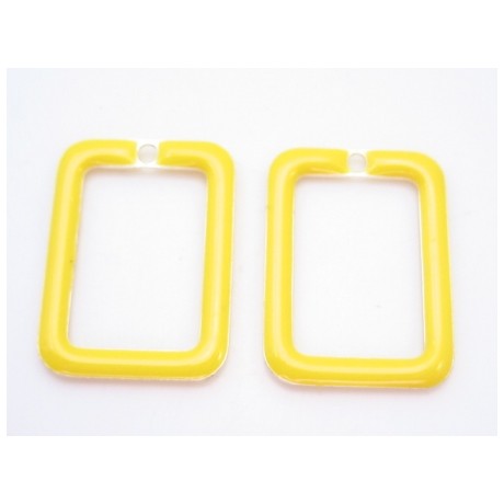 Emalje ramme 20 x 14 mm - 2 stk