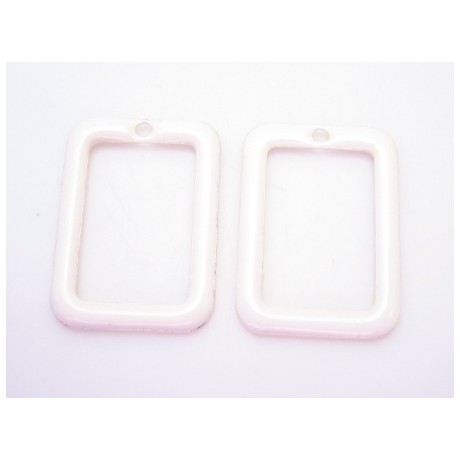 Emalje ramme 20 x 14 mm - 2 stk