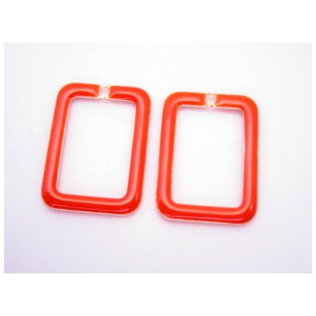 Emalje ramme 20 x 14 mm - 2 stk