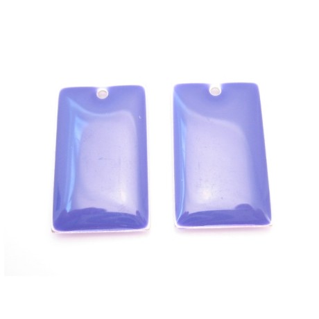 Emalje vedhæng 23 x 14 mm - 2 stk