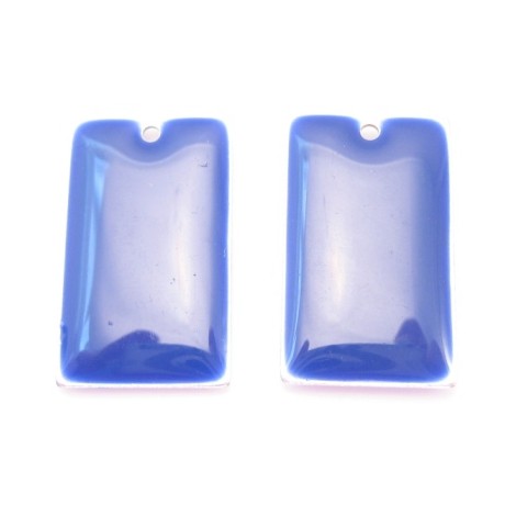Emalje vedhæng 23 x 14 mm - 2 stk