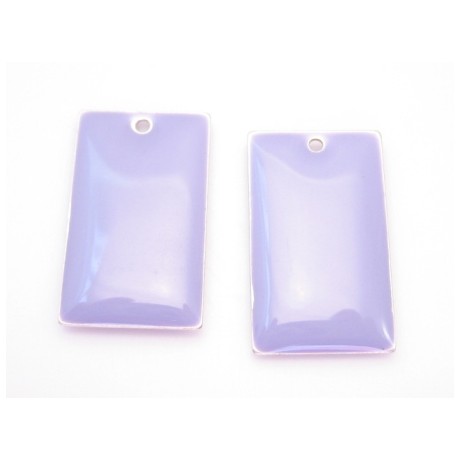 Emalje vedhæng 23 x 14 mm - 2 stk