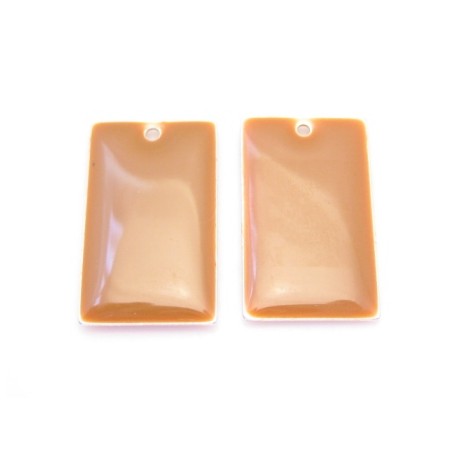 Emalje vedhæng 23 x 14 mm - 2 stk