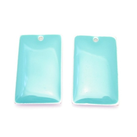 Emalje vedhæng 23 x 14 mm - 2 stk