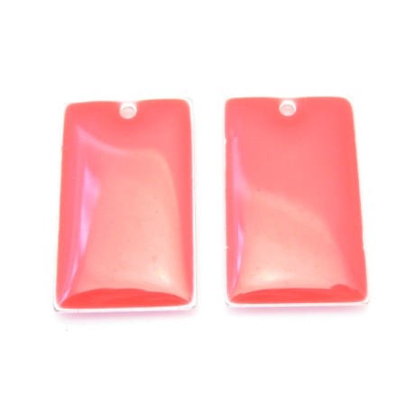 Emalje vedhæng 23 x 14 mm - 2 stk